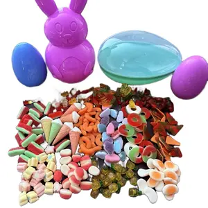 Keeyz Sweet Treatz 1lb and 3lb Sweet and Sour Easter Gummy Mix - Assorted Gummies in Easter Egg & Bunny-Shaped Containers, Perfect for Easter Gifts