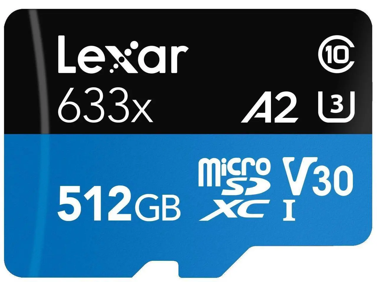 Lexar High-Performance 633x 512GB microSDXC Flash Card Model LSDMI512BBNL633A