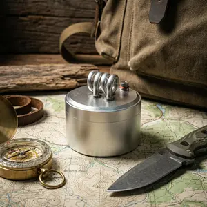 Upgraded Dual Burner Alcohol Stove Portable Self Pressurized Camping Stove for Backpacking Hiking Survival Gear High Efficiency Outdoor Cooking Equipment Great Gift for Men