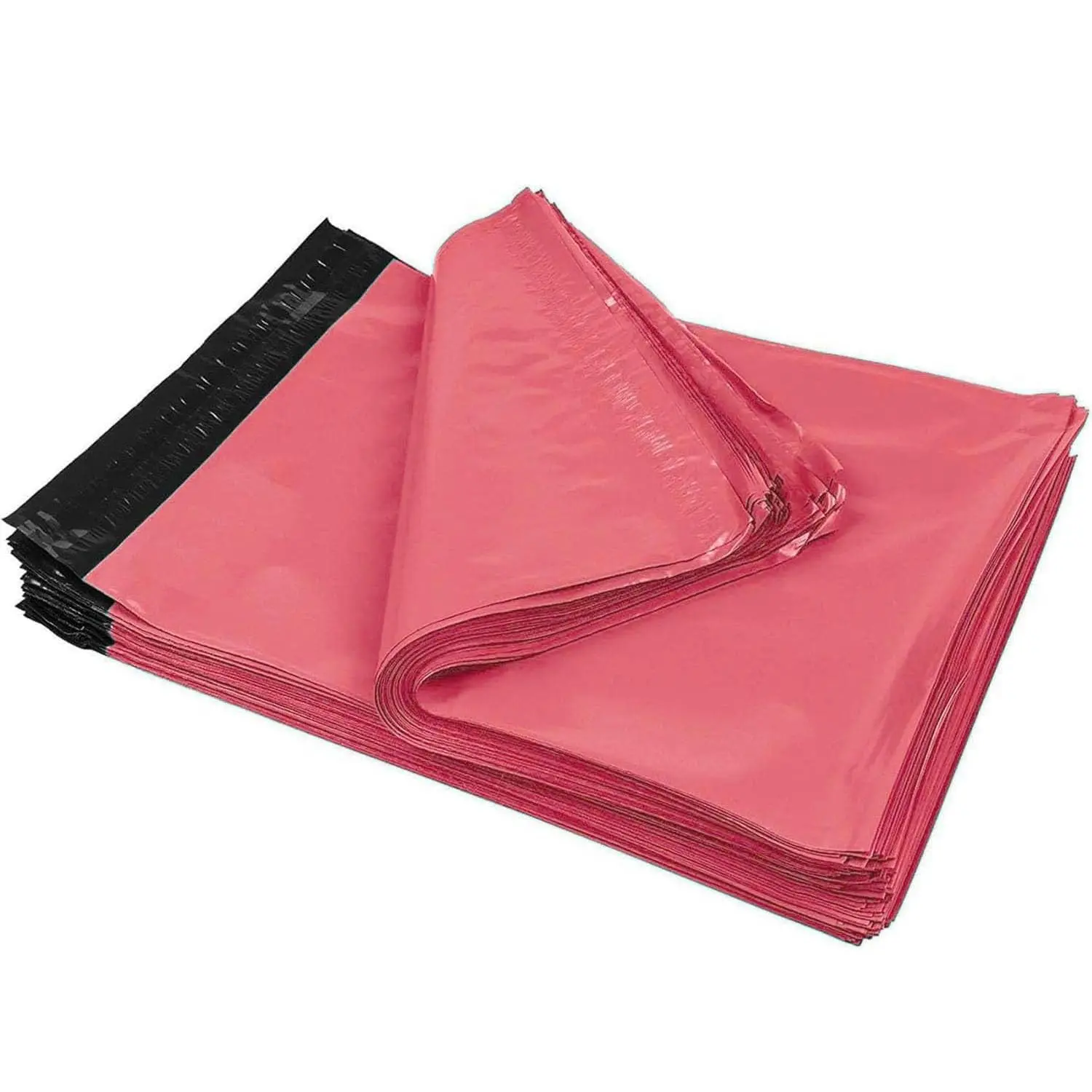 100-10x13 HOT Pink Color Poly Mailers Envelopes Bags (Total 100 Bags)