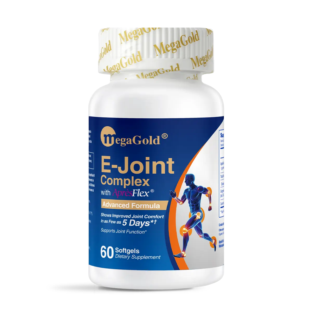 MegaGold E-Joint Complex, Natural Healthy Supplement for Joint Support