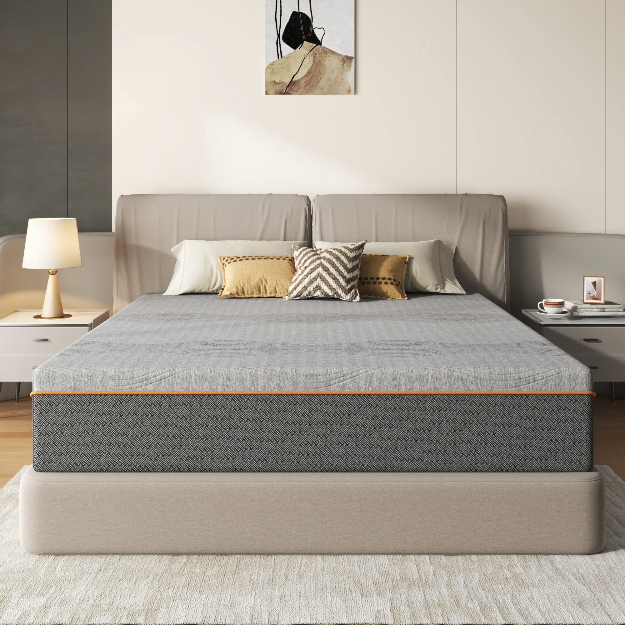 Twin Full Queen King Size Memory Foam Mattress, 10/12/14 Inch Fiberglass Free Medium Feel Mattress with Breathable Cooling Layers, Certified Safe Bed Mattress, Mattress Queen Size, Full Size Mattress, King Mattress