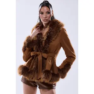 SUEDE KENZY FUR TRIM MOTO