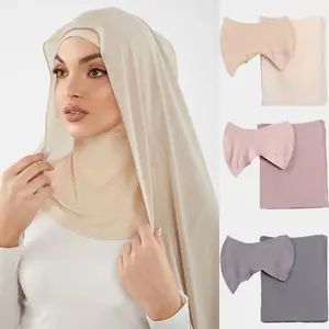 Chiffon hijab with underscarf hijab and matching underscarf bundle undercap