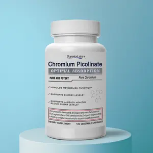 SUPERIOR LABS Chromium Picolinate Optimal Absorption Pure and Potent Bioavailable Trace Mineral for Healthy Metabolism and Glucose Regulation