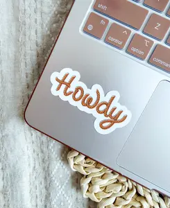Howdy Sticker - Cowgirl Country Sticker - Laptop Sticker - Aesthetic Stickers - Water Bottle Sticker - Computer Stickers