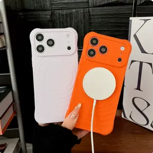 Magnetic Phone Case for iPhone 17 16 15 14 13 Pro max plus, MagSafe Compatible & Shockproof, Soft Liquid Silicone Cover, Aesthetic Design
