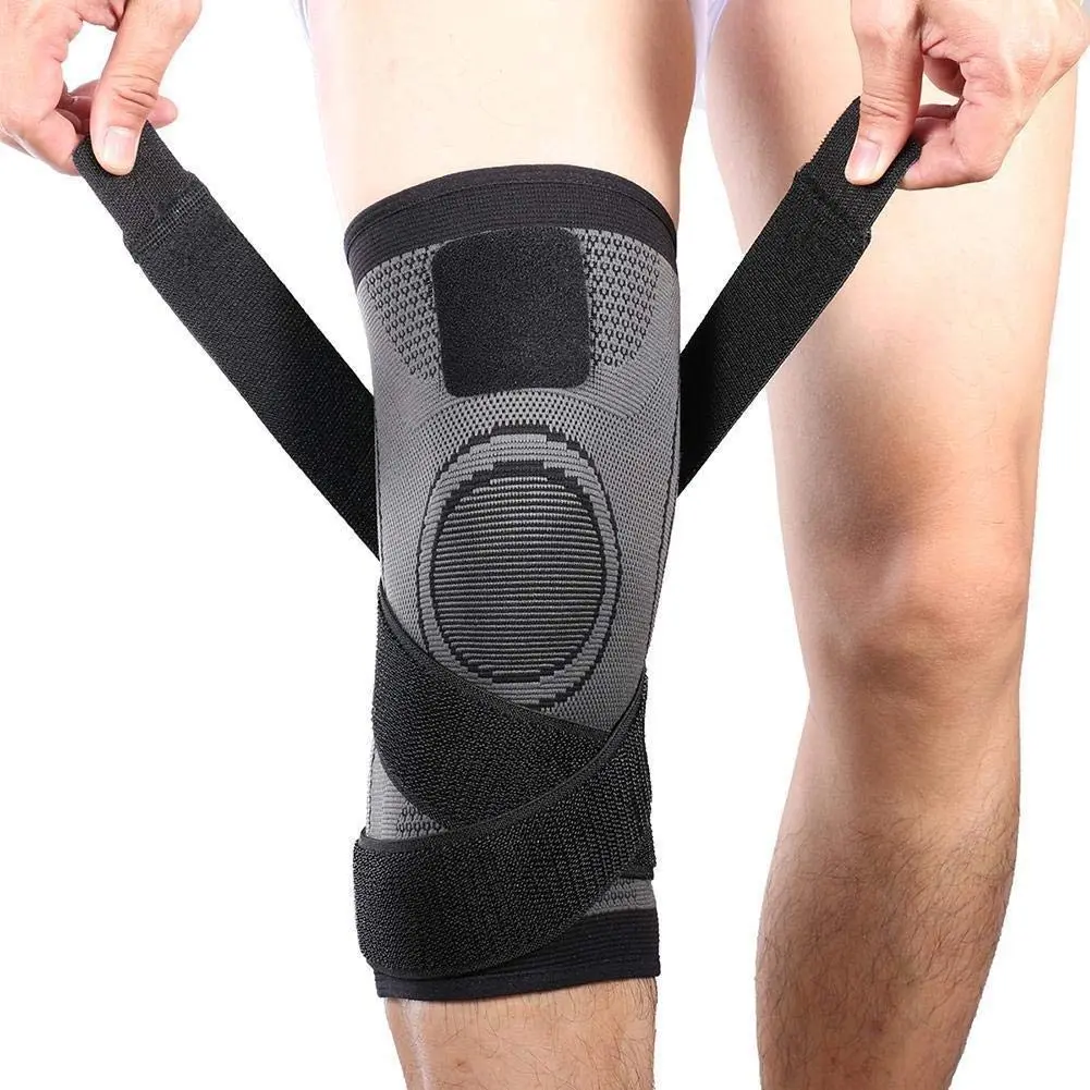 Outdoor Sports Knitted Knee Compression Sleeve, Patellar Knee Brace, Pain Relief Knee Support for Running, Weightlifting, Basketball, Joint Pain Relief, Knee Supporter, Knee Sleeves