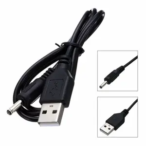 USB to 3.5mm x 1.35mm Plug Barrel Jack 5V DC Power Supply Adapter Charger Cable
