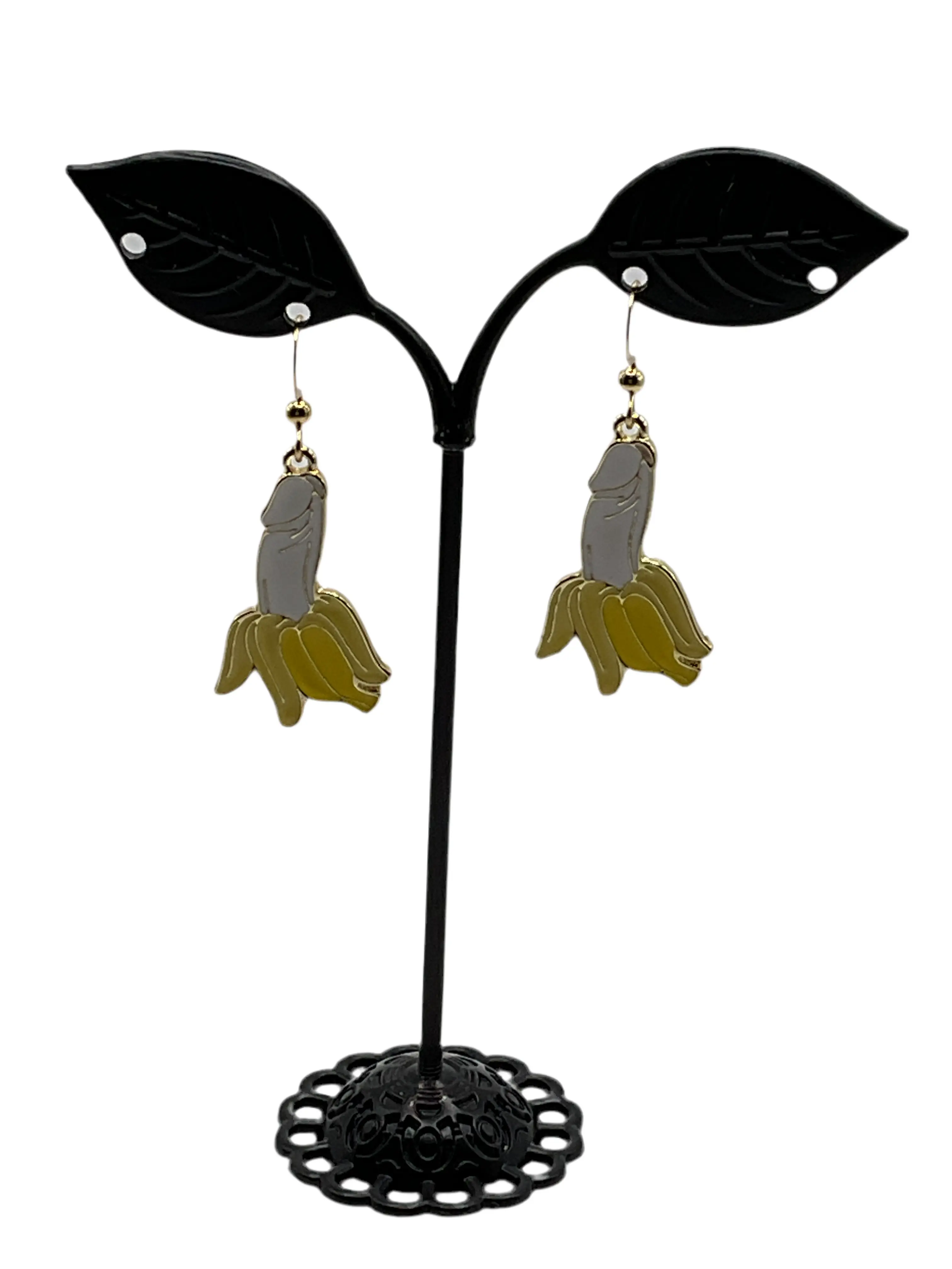 Penis banana earrings