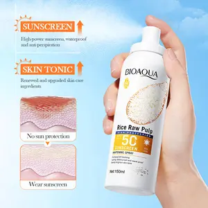 Water-Resistant SPF 50+ Sunscreen Mist – Fast-Absorbing, Non-Greasy Face & Body Spray for Travel & Sports"