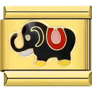 Black Elephant Charm