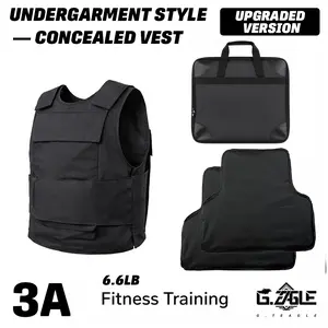 "Outdoor Running Weighted Vest" (can be worn underneath) add two large soft chips (3A) Front and back 10*12 inch plte pockets Adjustable Size, Comfortable, and Breathable