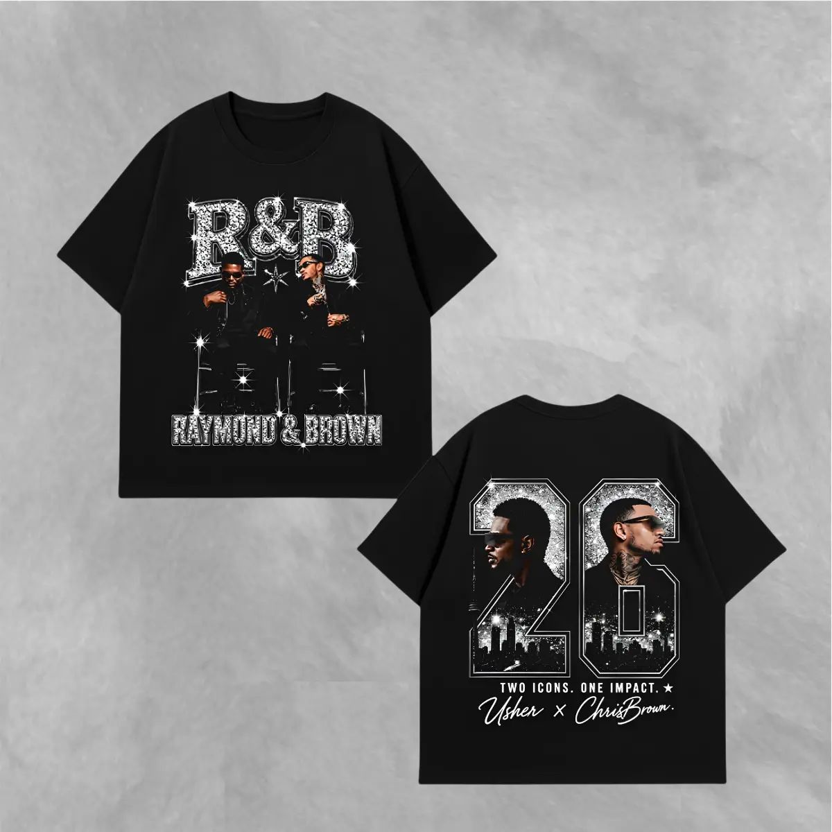 Ch.Brown Usher Raymond The R&B Tour 2026 Unisex Tee ,GILDAN TSHIRT.kientrinh