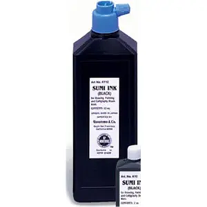 212 MAIN Yasutomo KY2 Bokuju Black Vegetable Liquid Sumi Ink, 2 Oz., Vegetable Ink