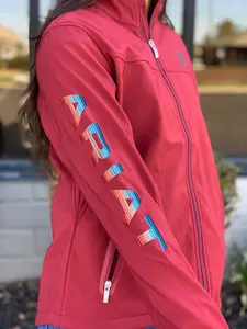 ARIAT WOMEN TEAM RUGED RED/CELESTIAL SERAPE SOFT-SHELL JACKET