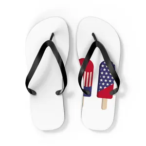 American Flag Popsicle Flip Flops | Patriotic Summer Sandals