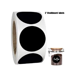 Round Label Sticker, 120/300pcs Waterproof Self Adhesive Label Sticker, Easy To Remove Label Sticker for Kitchen Seasoning Jar, Spice Jar, Storage Box