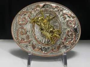 Western Style Cowboy Belt Buckle Hebilla Vaquera
