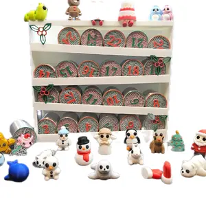 Punch prize Christmas advent calendar - 3D printed collectable figurines with festive characters and numbers for holiday fun
