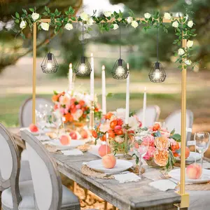 Adjustable Metal Balloon Arch Decor Stand with Clips, Table Pole Holder for Weddings Birthdays Parties Christmas, Balloon Party Supplies