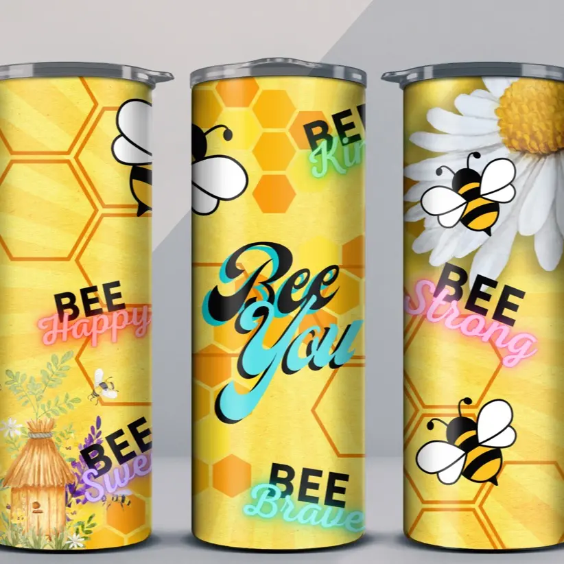 Bee You Tumbler - CUSTOMIZABLE w/Name