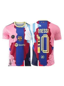 Shirt 2526 Commemorative Edition Messi No.10 Retro Sports Fitness Adult Football Suit Comfortable Lightweight T-shirt