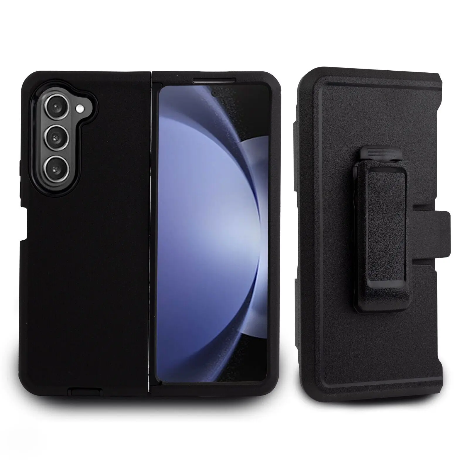 Rugged Defender Case ( For Samsung Galaxy Z Fold 6 ) Shockproof Heavyduty Protection Cover With Belt Clip Phonecase Protective Casing Protector