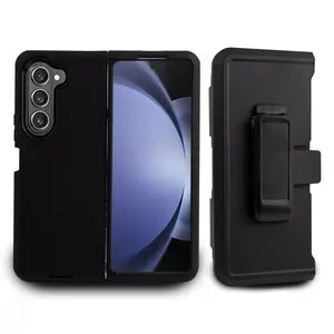 Rugged Defender Case ( For Samsung Galaxy Z Fold 6 ) Shockproof Heavyduty Protection Cover With Belt Clip Phonecase Protective Casing Protector