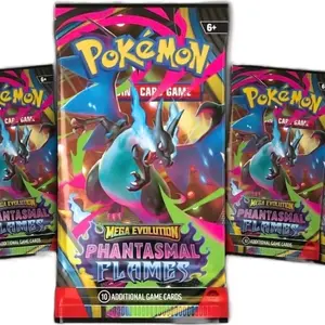 Mega Evolution Phantasmal Flames 1 pack -  Additional Game Cards Pack for Ages 6+