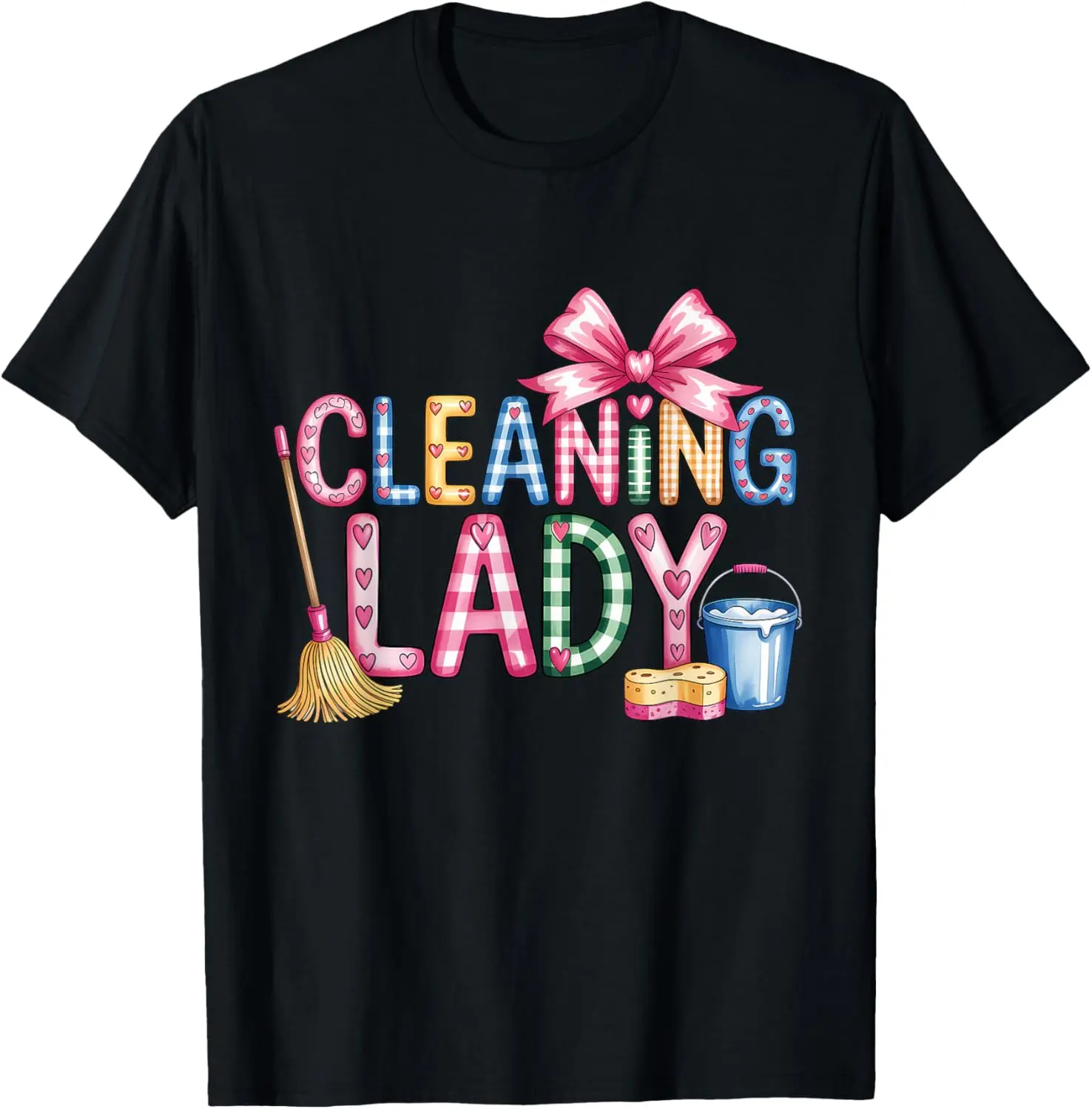 100% Cotton Cleaning Lady Housekeeping Cleaning Lover Housekeeper T-Shirt