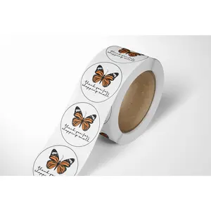 Butterfly Thank You Stickers - 500 Count