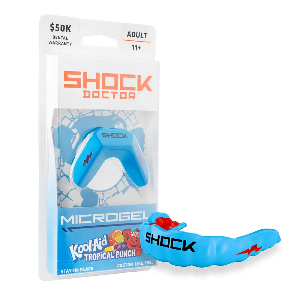 Shock Doctor MicroGel Kool-Aid Tropical Punch Flavor Mouthguard for Sports