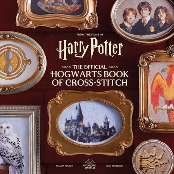 Harry Potter: The Official Hogwarts Cross-Stitch Book by Willow Polson - Insight Editions, Hard Cover, 1.5 lbs, 25 Unique Cross-Stitch Patterns, 8.11" H x 8.11" L x 0.79" W