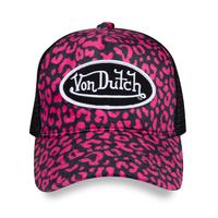 Hot Pink Cheetah Velvet Trucker Hat