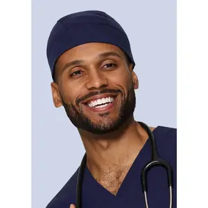 Contemporary Scrub Cap Navy mandala scrubs