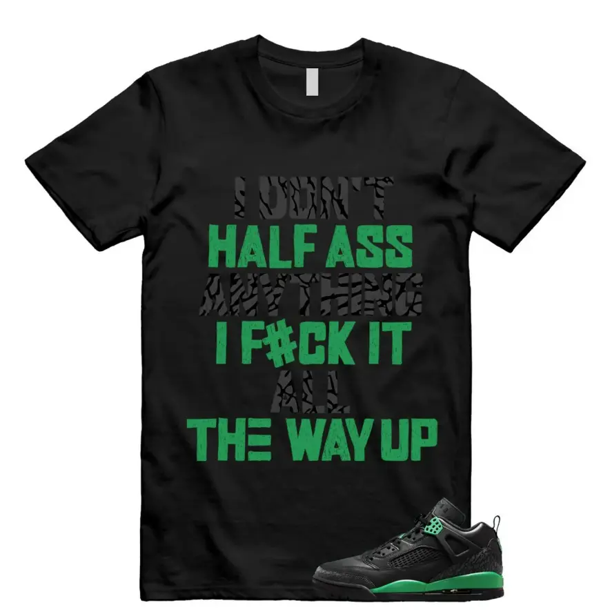 Spizike Pine Green Black Anthracite T Shirt Match HALF, Pine Green Black Outfit, Graphic Tees, Womenswear Top T-Shirt