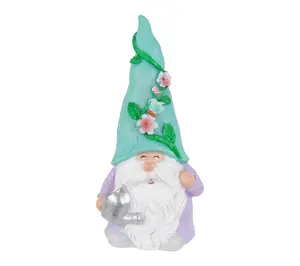 Northlight Happy Gardening Gnome w/ Watering Can Statue 7.75"