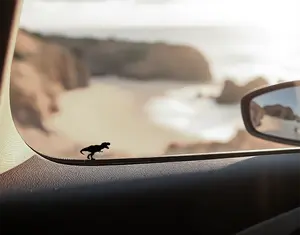 Trex Easter Egg Decals for Trucks, Bronco & Wrangler - Customizable Decals Featuring Trex, Raptor & Easter Eggs Design