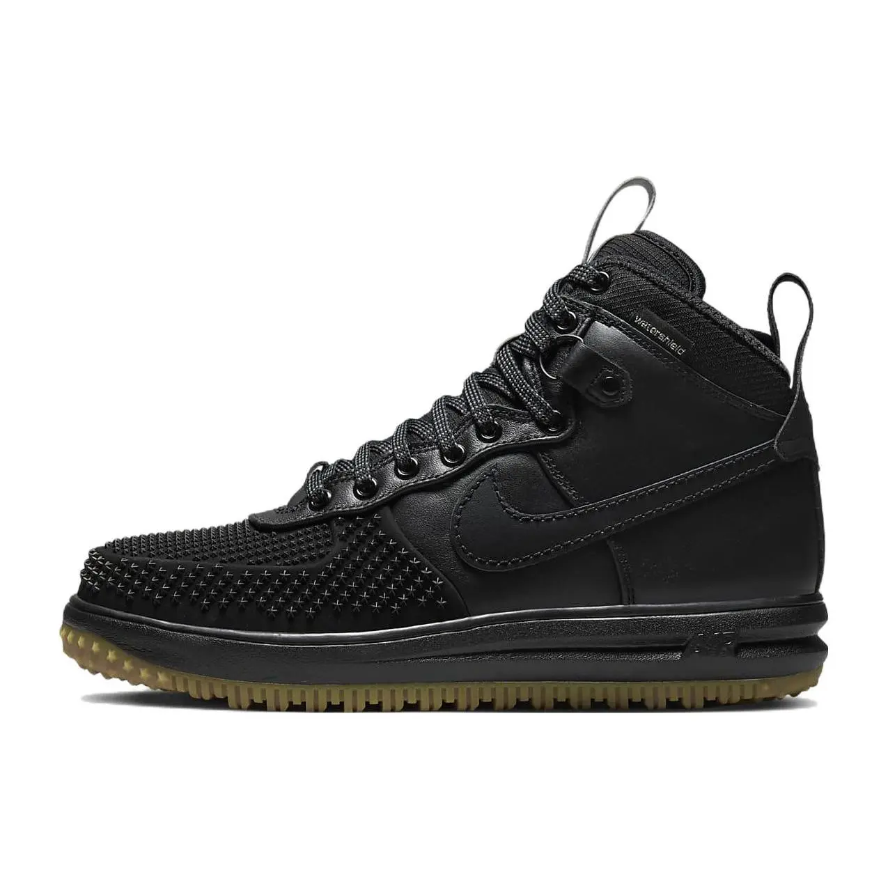 Nike Lunar Force 1 Duckboot Black Gum High Top Men's Black-Metallic Silver-Anthracite 805899-003
