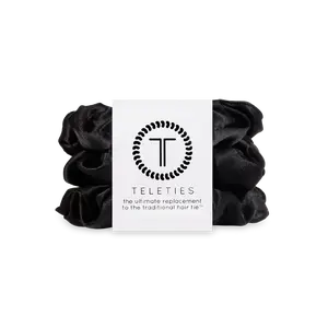Teleties Scrunchie 'Jet Black' Large 3PK