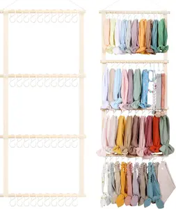 Headband Holder Head Bands Organizer for Girls, Baby Headbands Hair Accessories Organizer Storage Wall Hanging Decor for Nursery Toddler Girls Room…