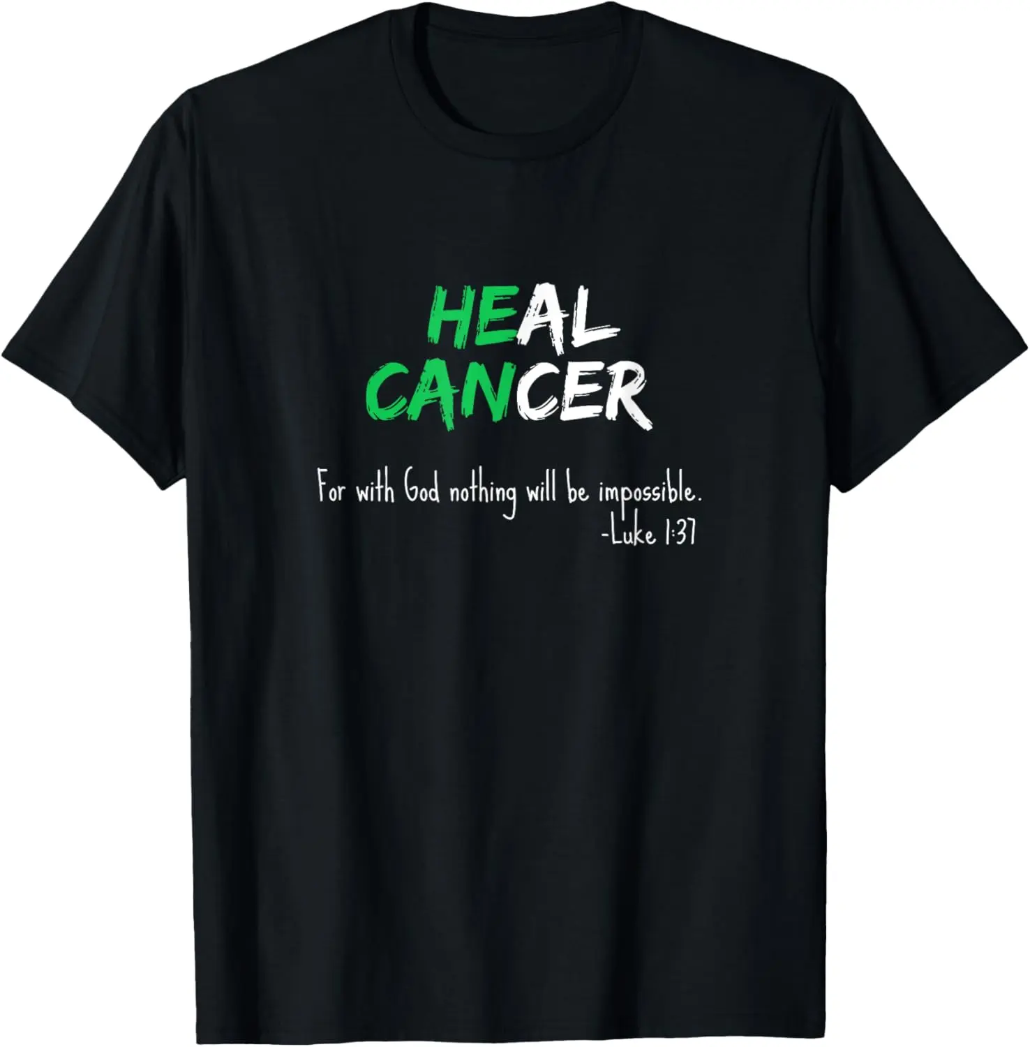 Women's Graphic T-Shirt, Vintage Christian Faith Design with Heal Verse, 100% Cotton Short Sleeve Everyday Clothes
