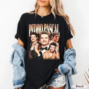 [Sale off up to 50%] Pedro Pascal Shirt, Actor Pedro Pascal Movie Tshirt, Pedro Pascal Narcos Shirt, Vintage Unisex Gift Bootleg Tee