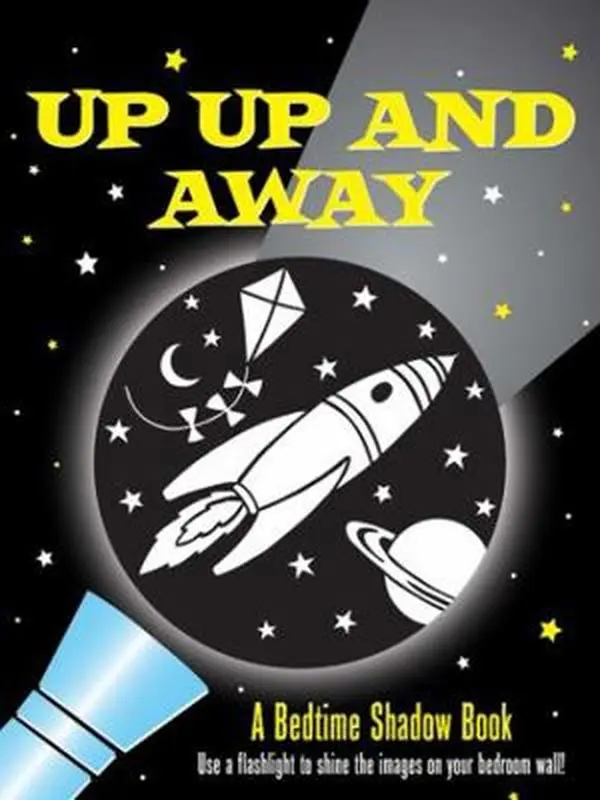 Used Shadow Book - Up, Up, and Away! by Heather Zschock (Wire-O Bound, Covered Hardcover) - 6-3/8 in Wide x 9 in High English Office Stationery/School Supply for Bedroom End the Day, Ages 3-9 (Kite, Flashlight, Wall Projection, Shadow Play, Lyrical Rhyme)