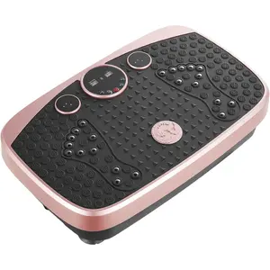 VEVOR Vibration Plate Exercise Machine, Whole Body Shaker for Lymphatic Drainage and Weight Loss, Home Workout Gym Fitness Equipment with 2 Resistance Bands, Vibrating Platform for Women Men