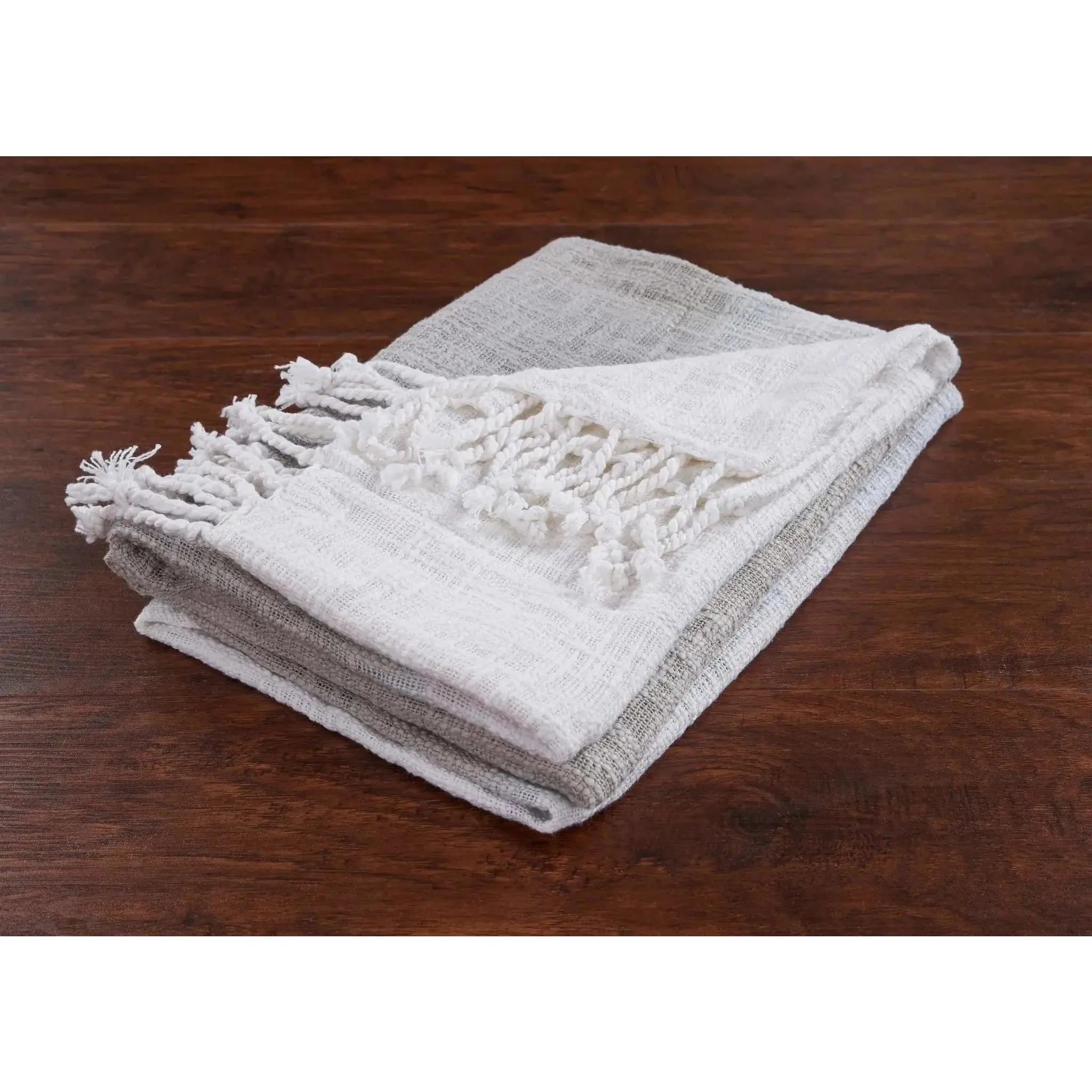 Soft Gray Shibori Slab LR81152 Throw Blanket