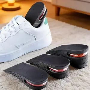 1 Pair of Unisex Detachable Inner Booster Shoes, Half Cushion, Air Cushion, Sports Shock Absorption, Comfortable Invisible Half Cushion, Height Increasing Insoles, Invisible Heightening Insoles