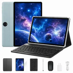 【SummerWins】11-inch Ultra-Thin Android 16 Tablet real 32GB RAM, 256GB ROM, 2TB Expandable, Octa-Core, Dual Cameras 5MP+8MP, 8000mAh Battery, All-in-One with Keyboard, Mouse, Stylus, Case & Cable — Perfect for Work, Study & Gaming, FathersDayGift