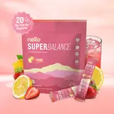 Nello Superbalance Hormonal Support Drink Mix, 20 Travel Packets, SRI-81 Shatavari, Myo-Inositol, Rhodiola Rosea, Vitamin C, Magnesium, Theobromine, Vitamin B6/C